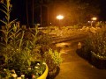evening outdoor wedding ceremony set up September 1, 2016