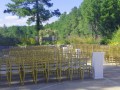 Garden Wedding Ceremony set up September 13, 2017